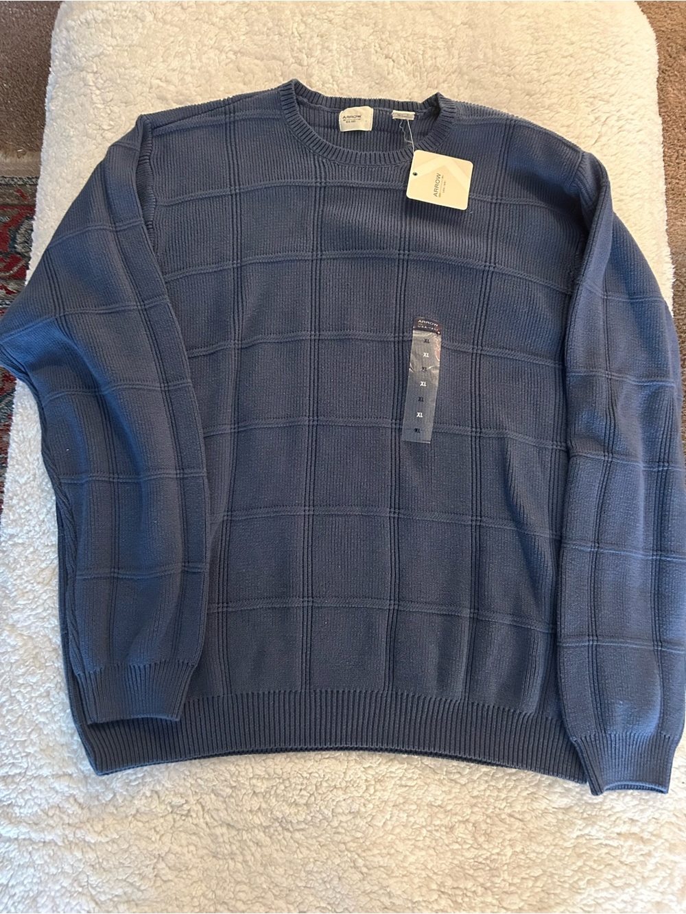 Arrow Men's Slate Blue Crewneck Sweater